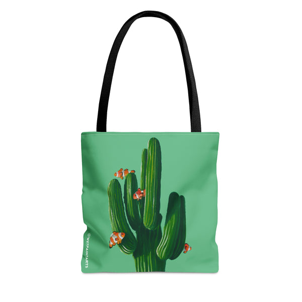 Clowns in the Cacti Mint Tote Bag