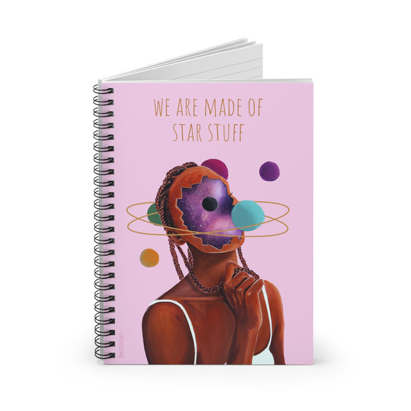 We Are Made of Star Stuff Spiral Bound Notebook (Golden)