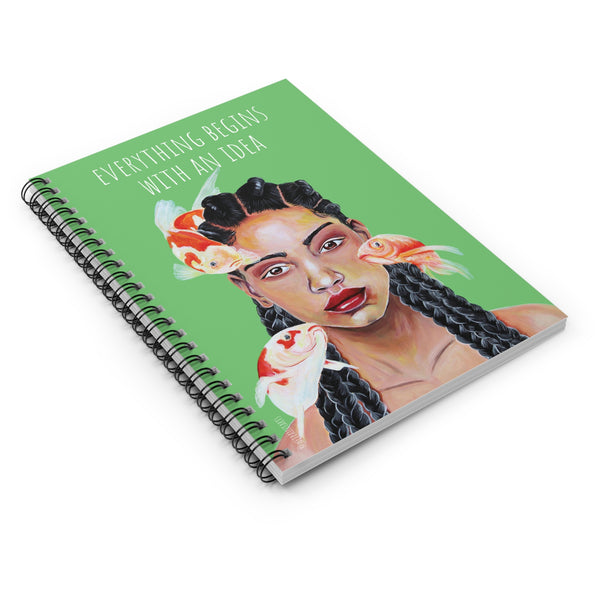 Everything Begins With an Idea Spiral Bound Notebook