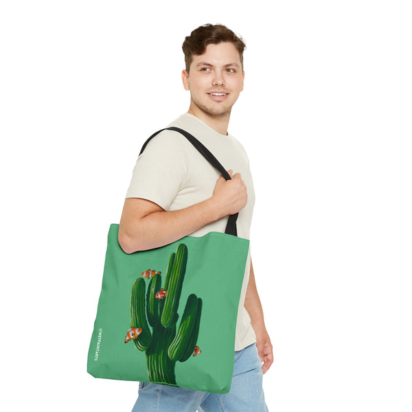 Clowns in the Cacti Mint Tote Bag