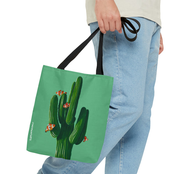 Clowns in the Cacti Mint Tote Bag