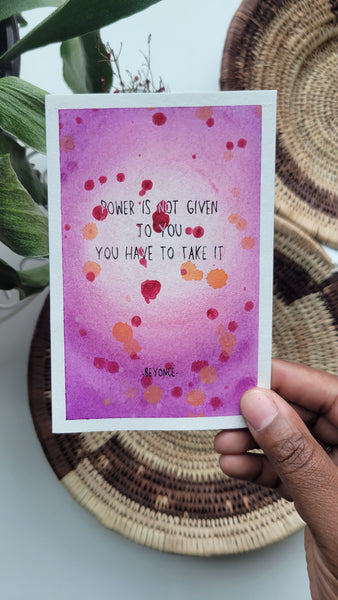 March Art Card - Beyonce