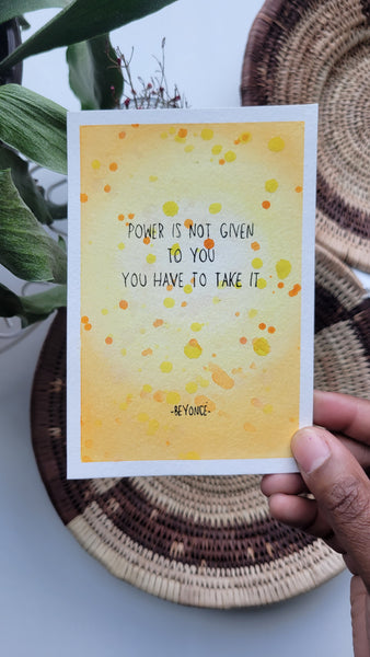 March Art Card - Beyonce