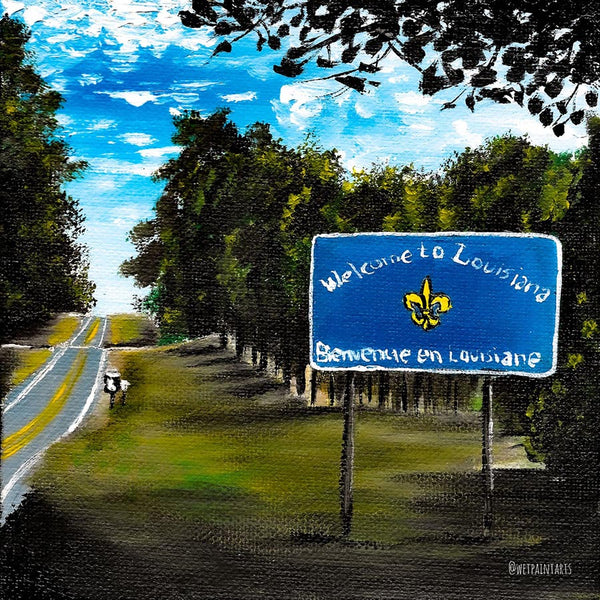 Bienvenue en Louisiane Postcard