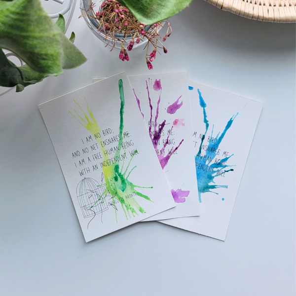 March Art Card - Charlotte Brontë