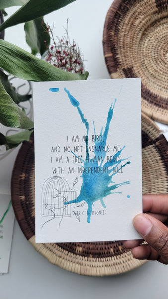March Art Card - Charlotte Brontë