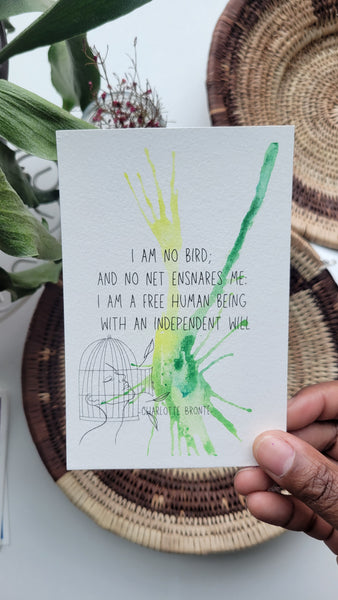 March Art Card - Charlotte Brontë