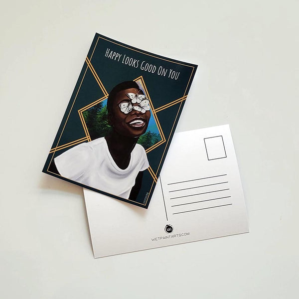 Happy Looks Good on You Postcard
