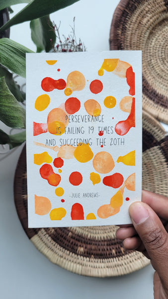 March Art Card - Julie Andrews
