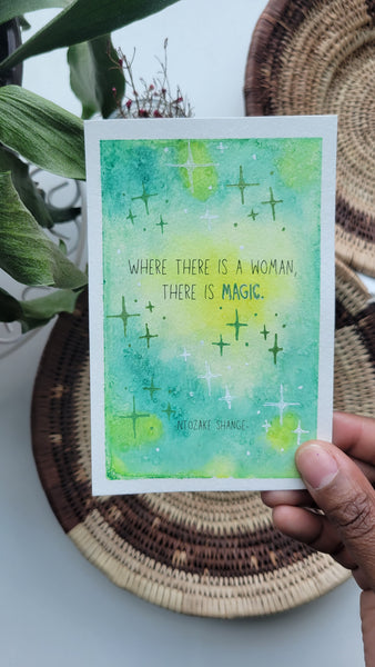 March Art Card - Ntozake Shange