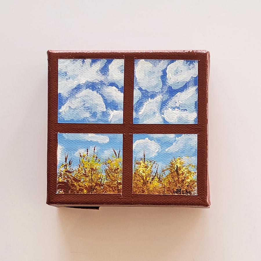 Small Windows: Cloudy Autumn Sky
