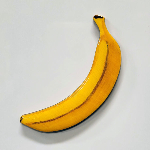 3" Hand-Painted Banana Magnet