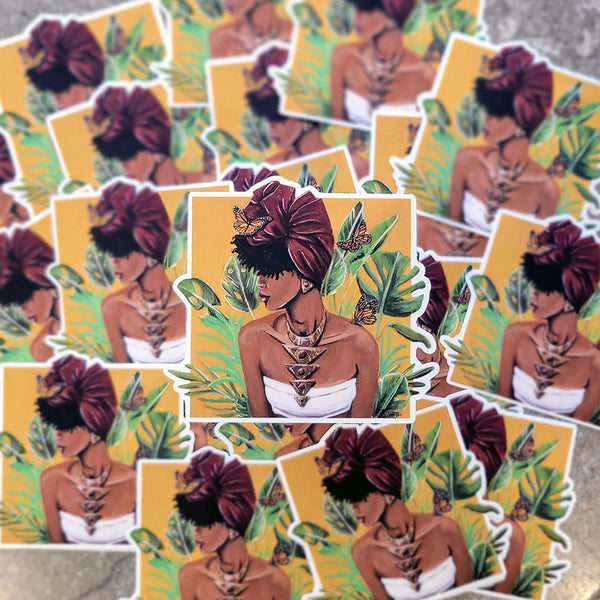 Breaking Barriers: Tropical Sticker