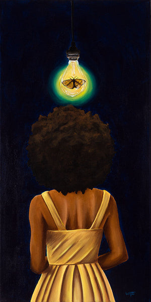 Captive Luminescence Watercolor Print