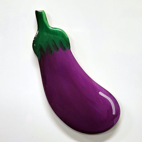 3" Hand-Painted Eggplant Magnet