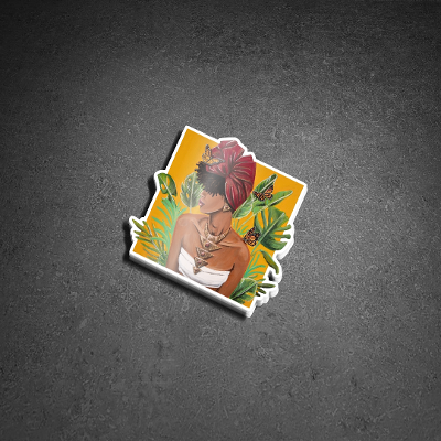 Breaking Barriers: Tropical Sticker