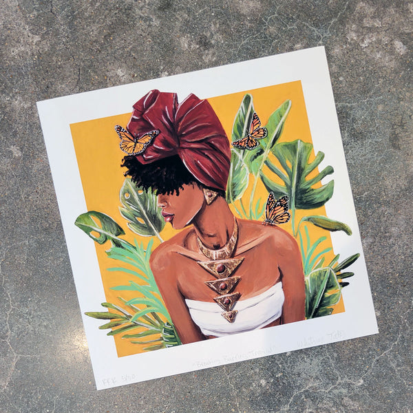 Breaking Barriers: Tropical Watercolor Print