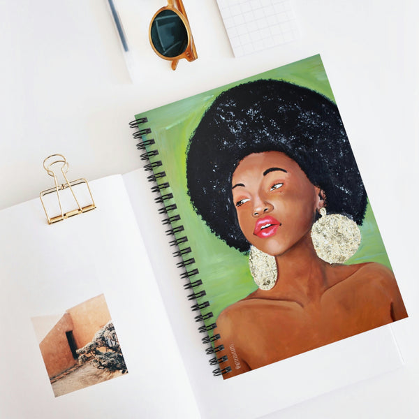 Peridot & Gold Spiral Bound Notebook