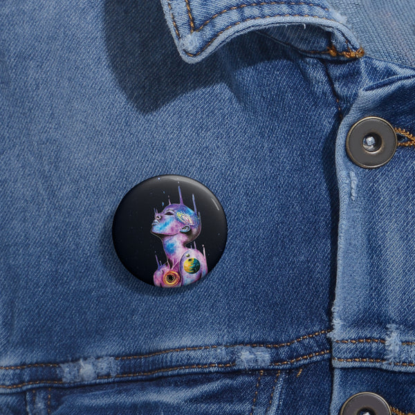 Cosmic Art Pin Buttons - Customizable Space-Themed Badges