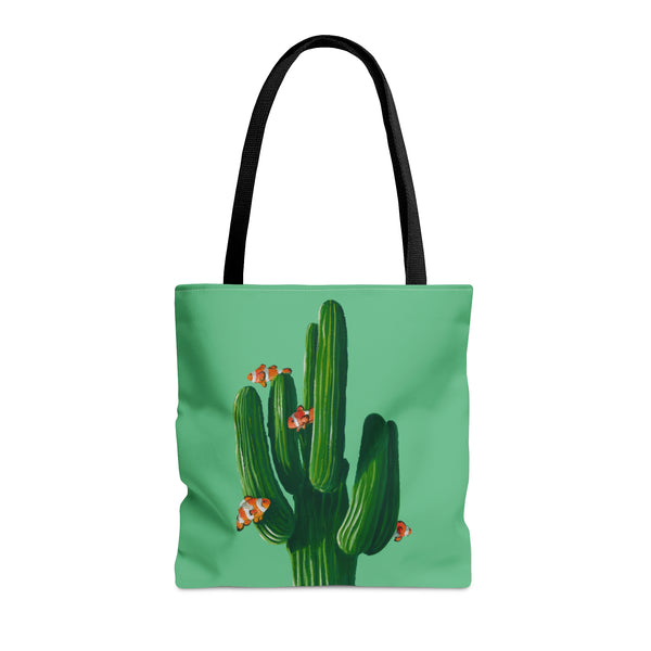 Clowns in the Cacti Mint Tote Bag