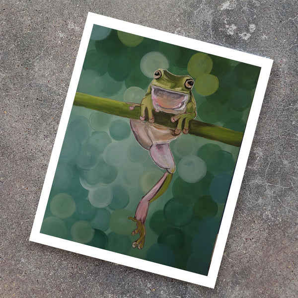 Tree Frog Print 11x14