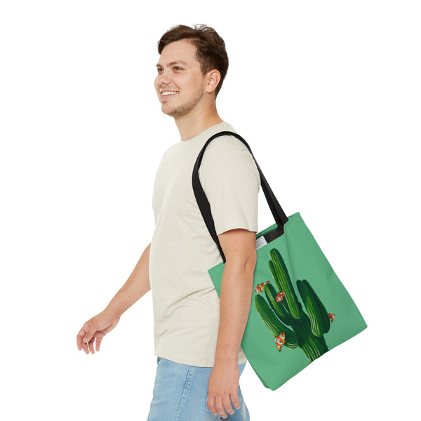 Clowns in the Cacti Mint Tote Bag