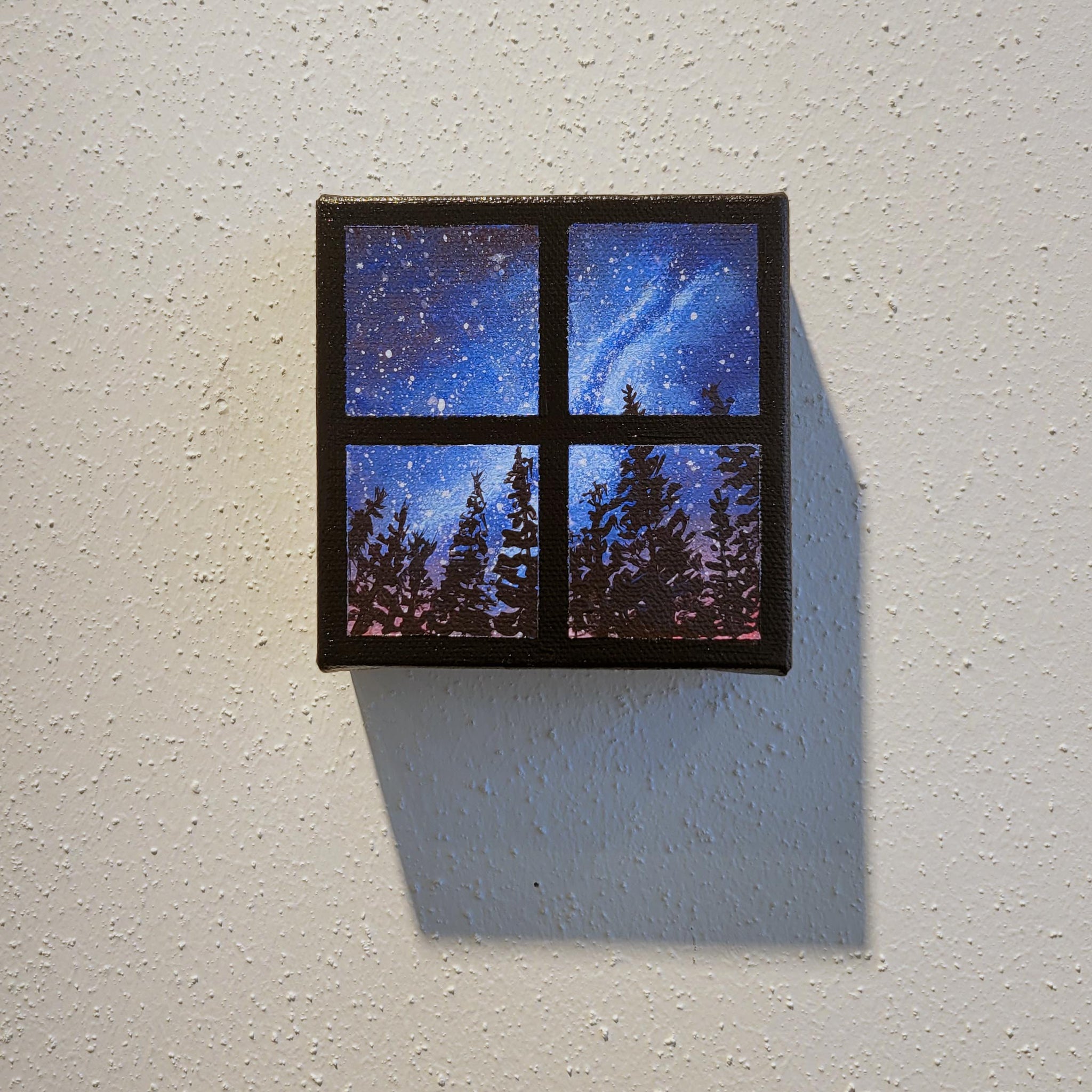 Small Windows: Night Sky Above the Forest