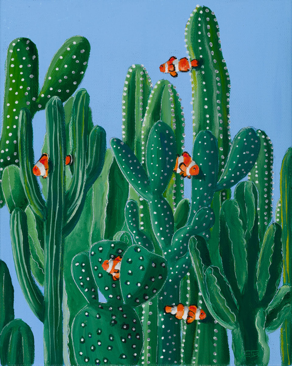 Clowns in the Cacti: Blue