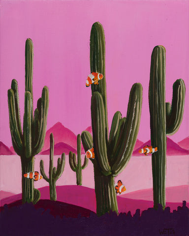 Clowns in the Cacti: Pink