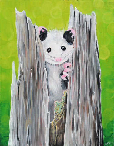 Baby Opossum Print 11x14