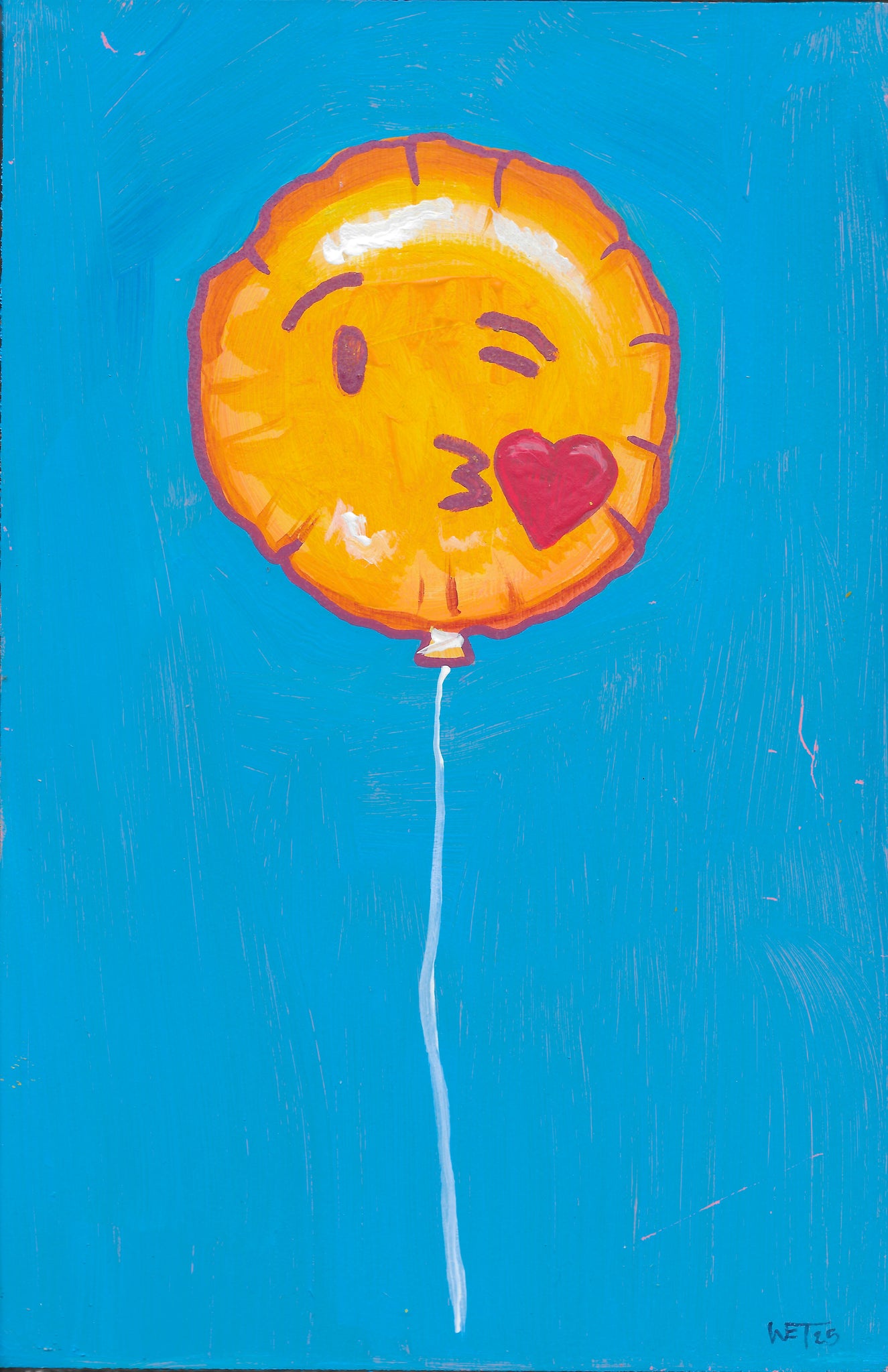 Kissy Face Smiley Balloon