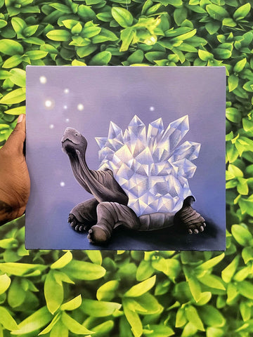 Crystal Tortoise Artist Enhanced Canvas Print