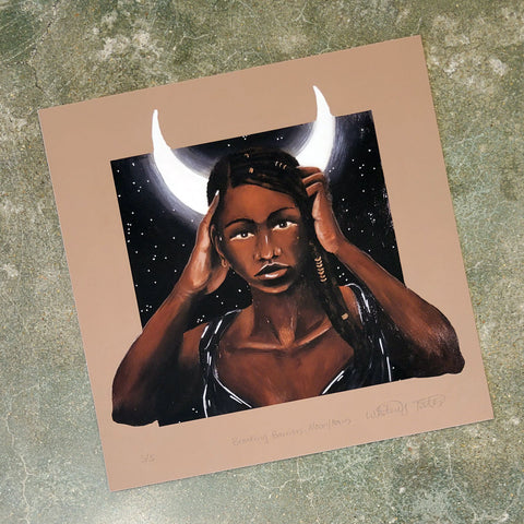 Breaking Barriers: Moon/Horns Limited Edition Print