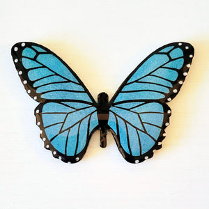 Blue Morpho Butterfly Magnet 3"