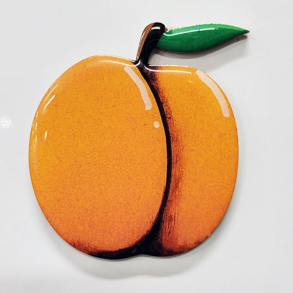 3" Hand-Crafted Peach Magnet
